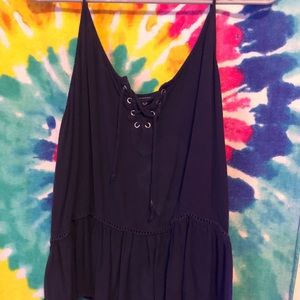 American eagle dark blue tank top